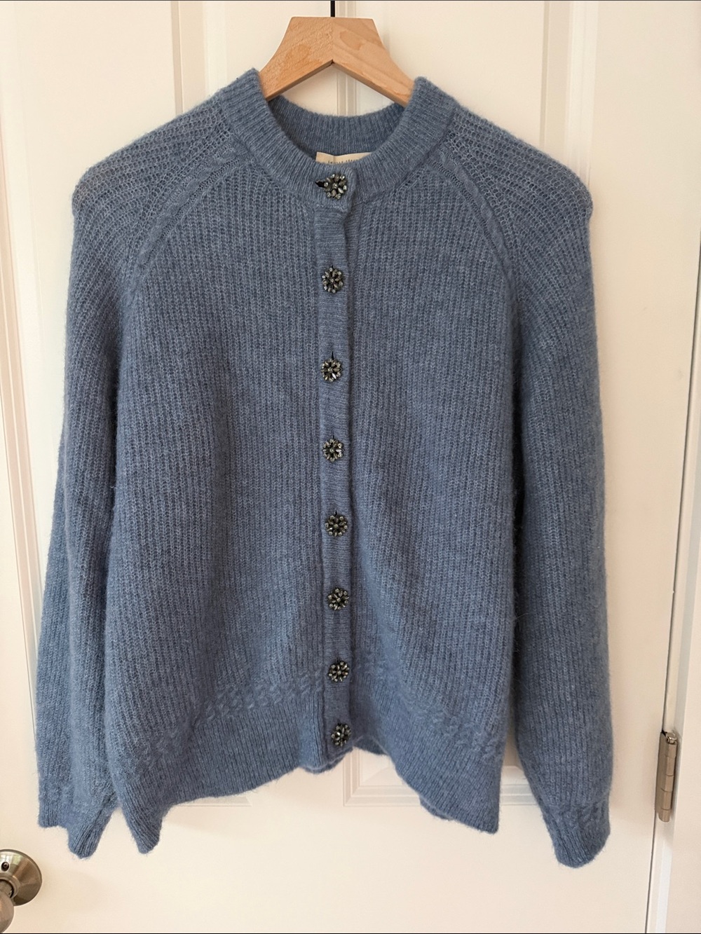 Sezane Othello Cardigan Ice Blue - Size M